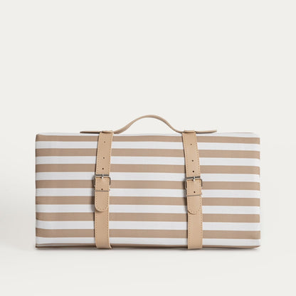 TAVI Beige Striped Beach Mat 150x200cm