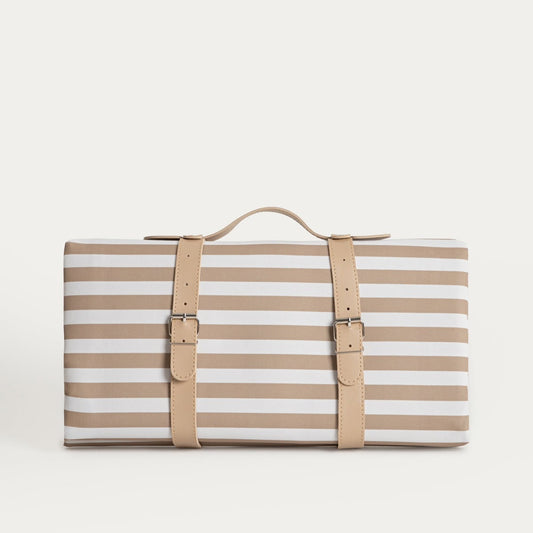 TAVI Beige Striped Beach Mat 150x200cm