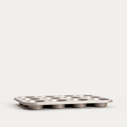 FEBE Gold Muffin Tin 12 Cavities - Carbon Steel Bakeware