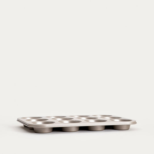 FEBE Gold Muffin Tin 12 Cavities - Carbon Steel Bakeware