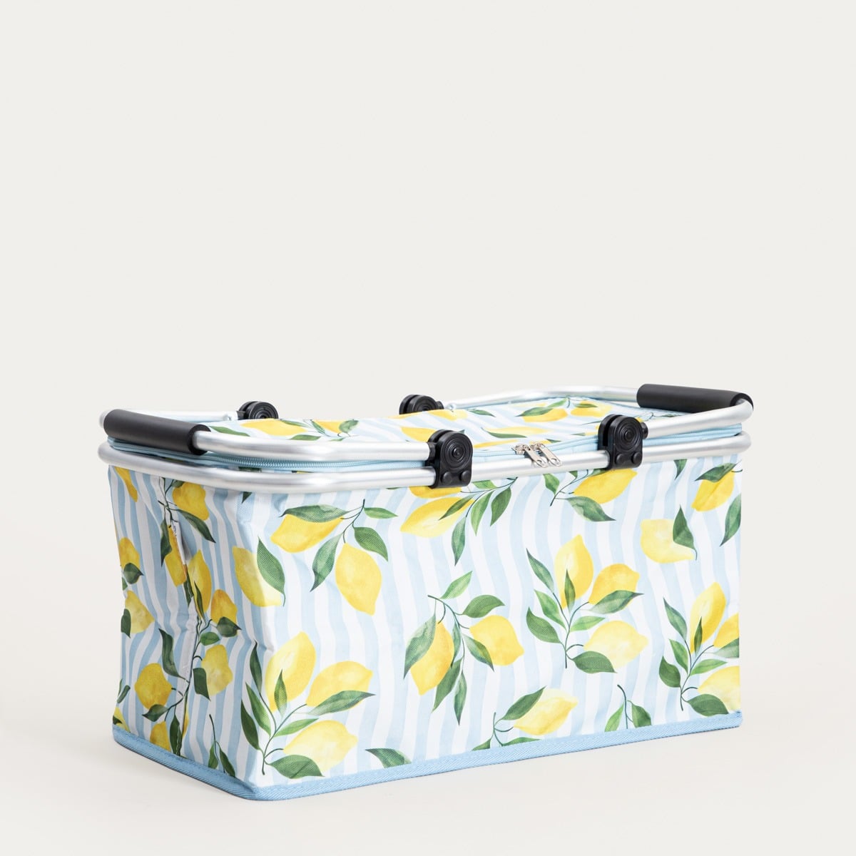 SIDRUM Thermal Basket in Lemons - Insulated Picnic & Beach Bag