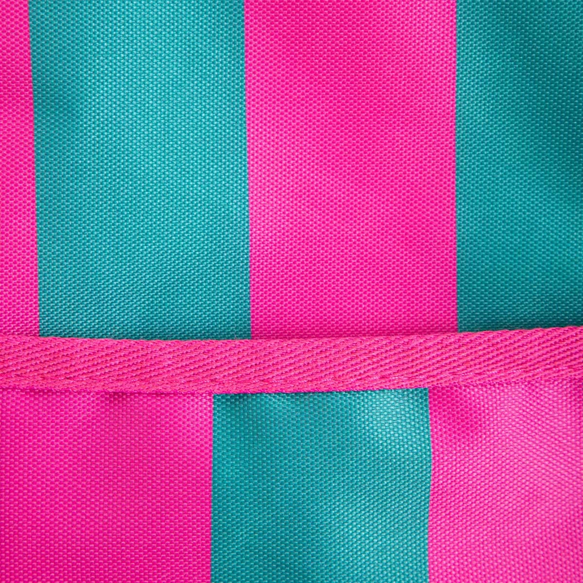 RAYAS Thermal Shopper Bag | Pink & Turquoise Stripes | Insulated