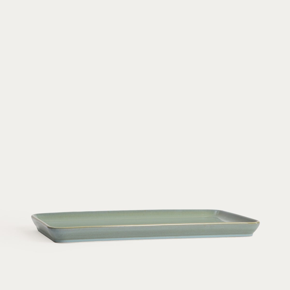 Okinawa Sushi Serving Plate Turquoise 41x22 cm