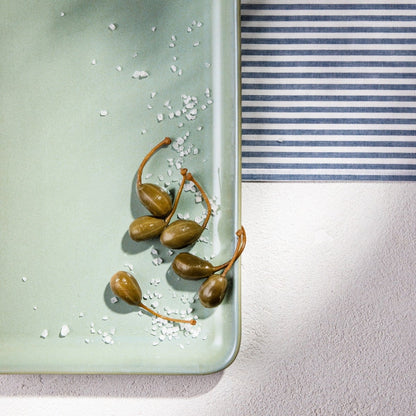 Okinawa Sushi Serving Plate Turquoise 41x22 cm