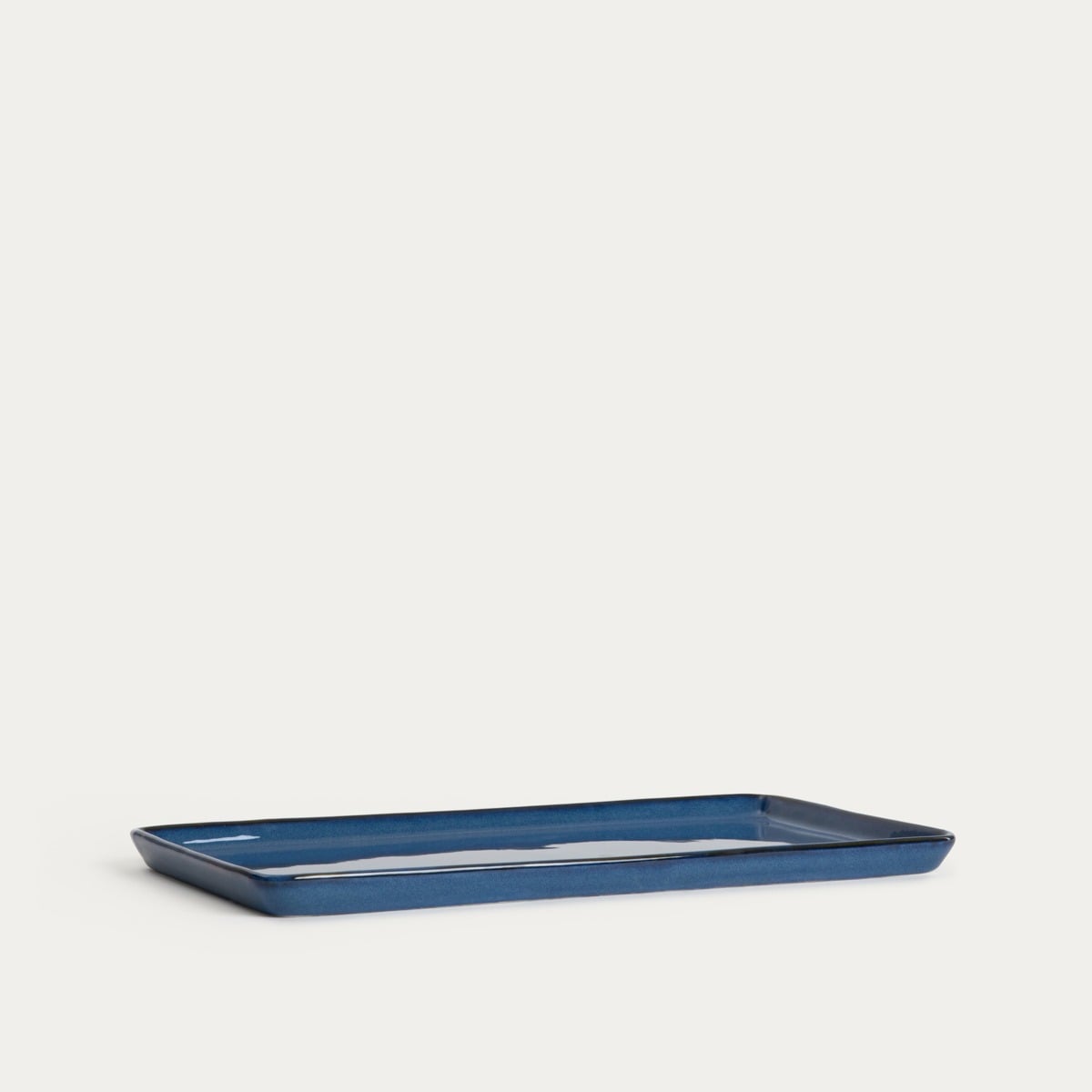 Okinawa Sushi Serving Plate Navy Blue 41x22 cm