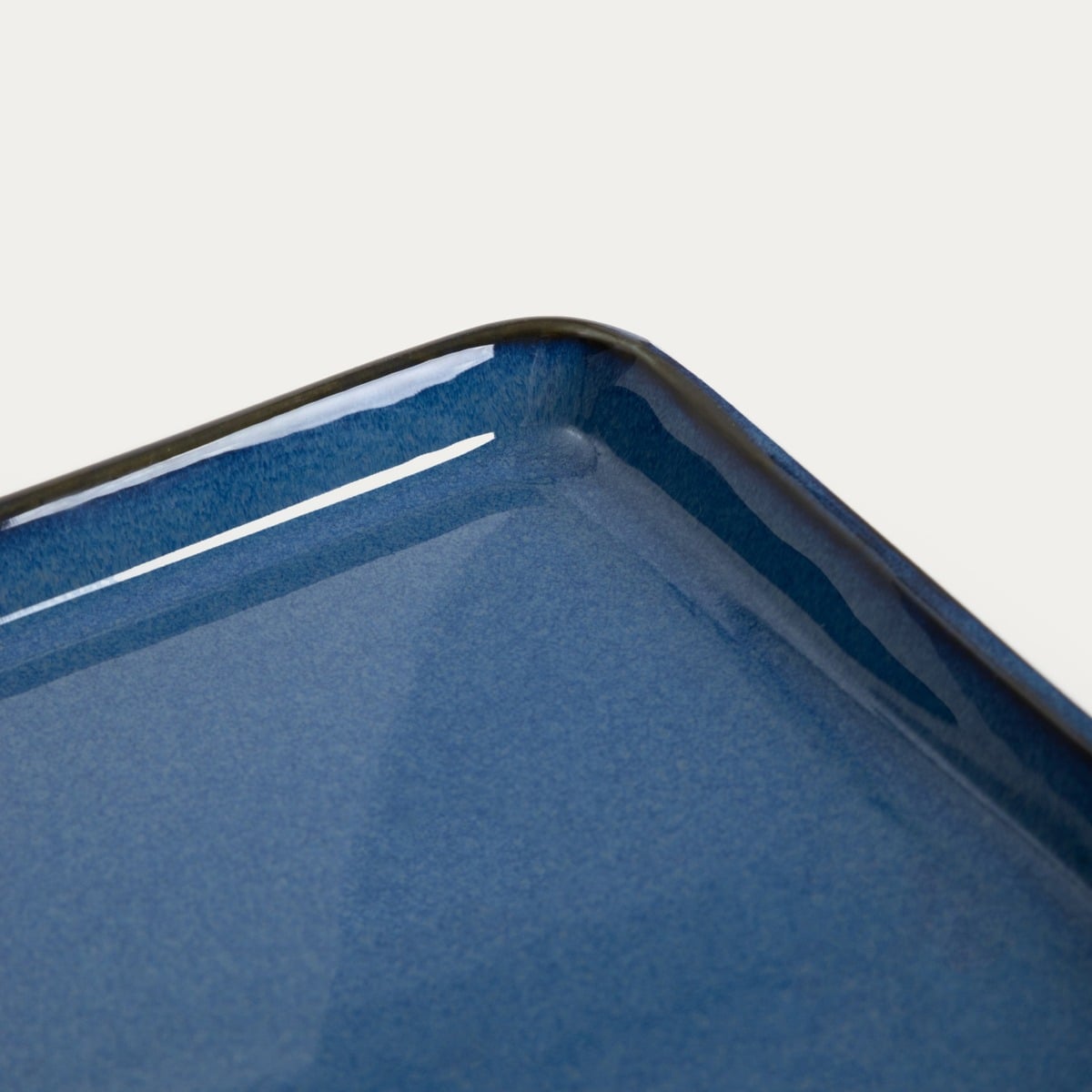 Okinawa Sushi Serving Plate Navy Blue 41x22 cm