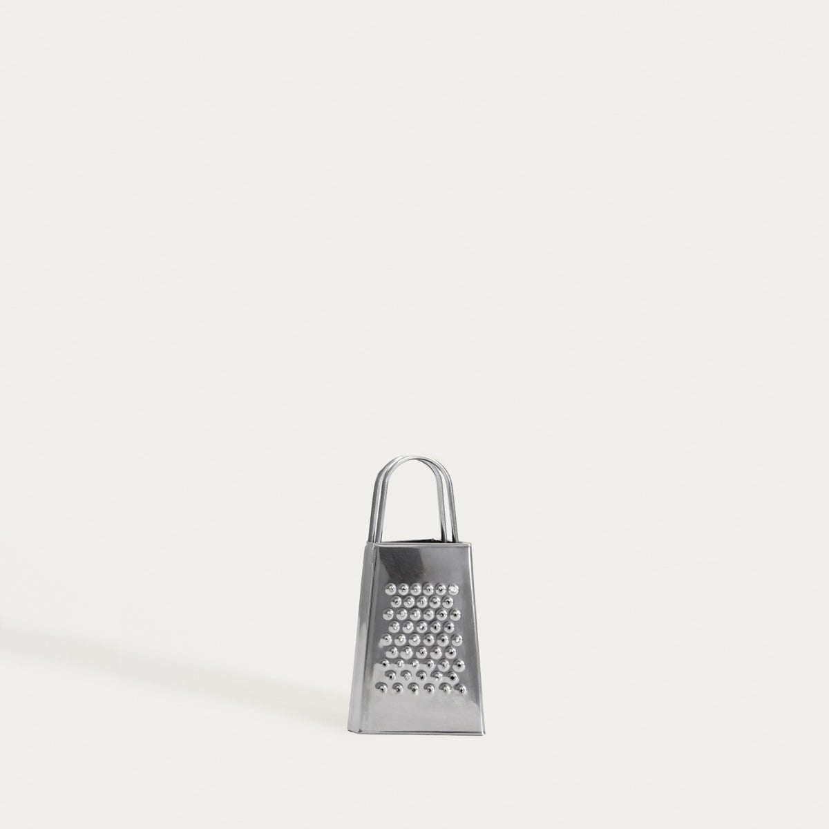 ONTARIO Silver Kitchen Grater with Handle - Stainless Steel