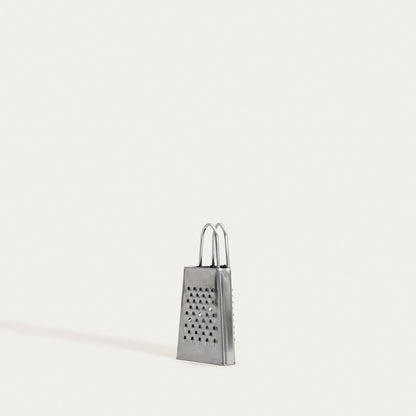 ONTARIO Silver Kitchen Grater with Handle - Stainless Steel