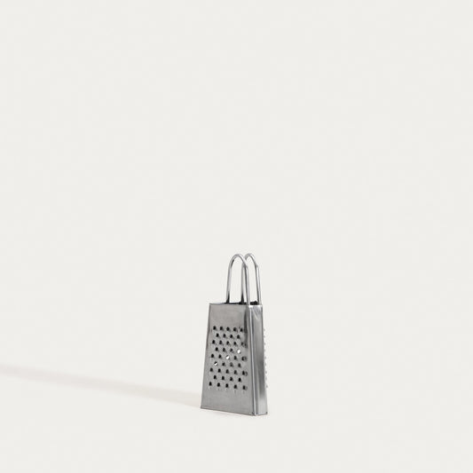 Ontario Silver Kitchen Grater with Handle - Stainless Steel