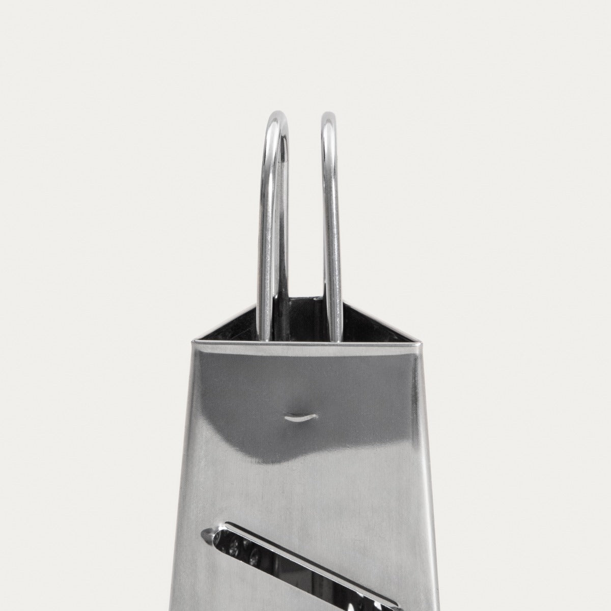 ONTARIO Silver Kitchen Grater with Handle - Stainless Steel