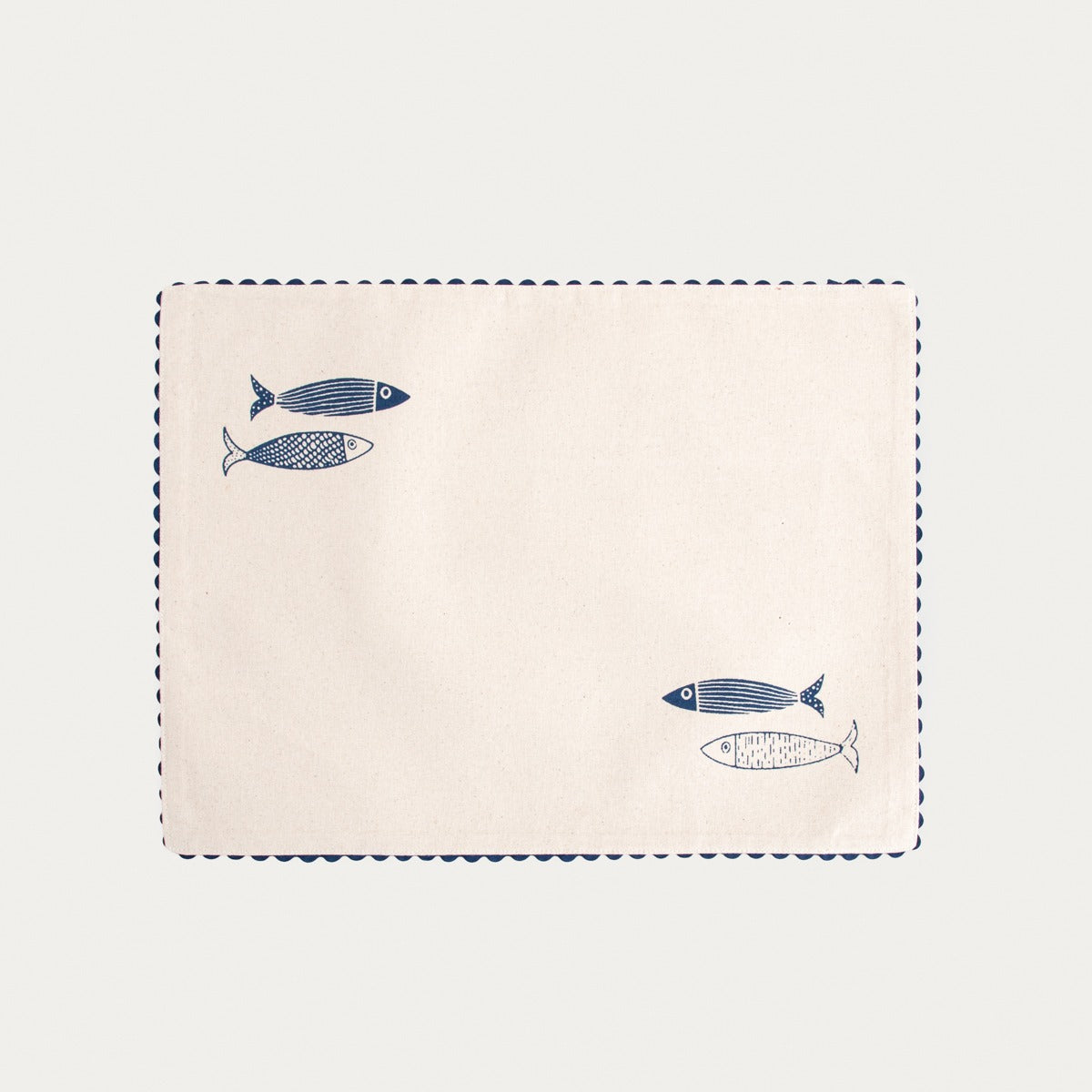 NILGI Cotton Table Mats with Nautical Motif, Set of 2