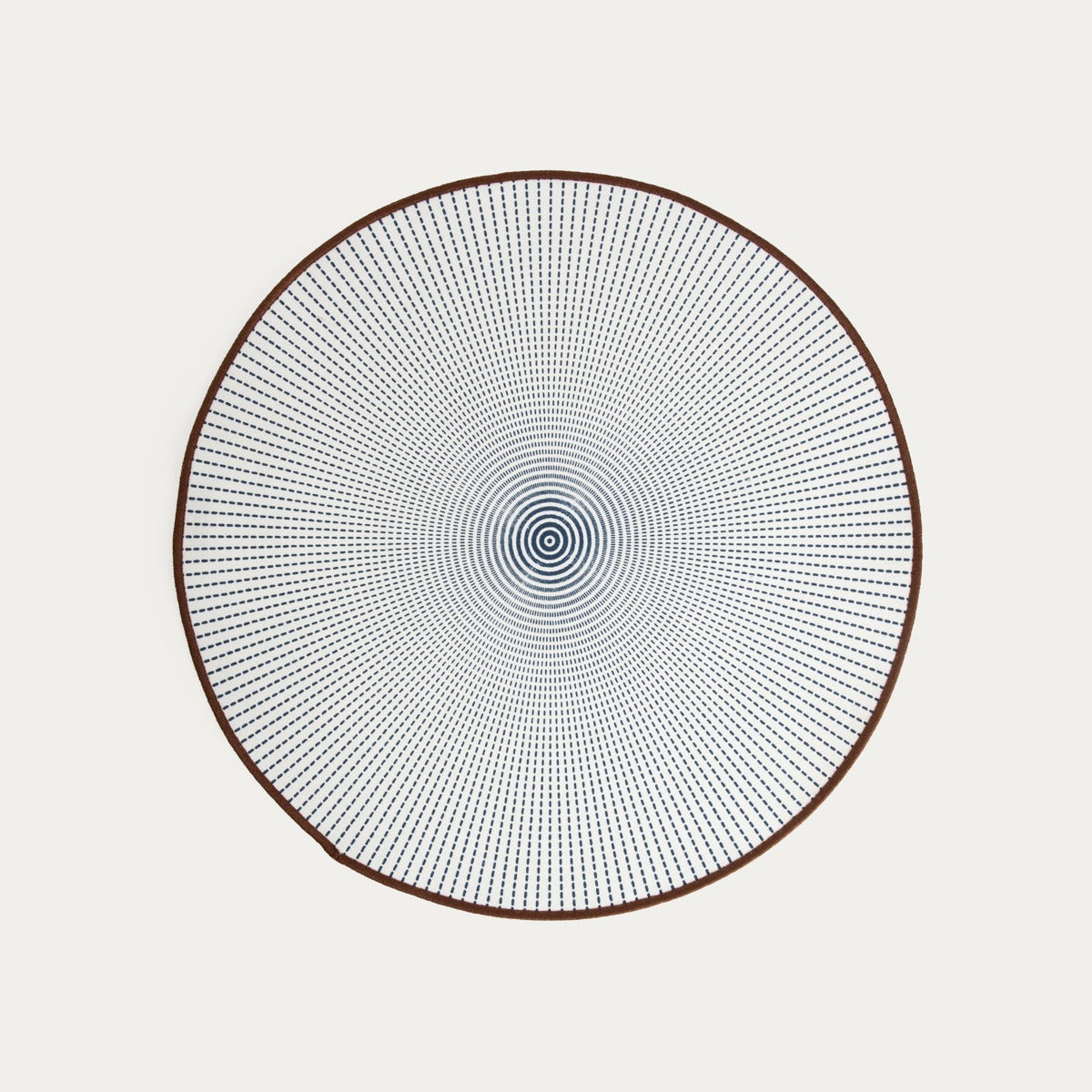 SALADO Cotton Table Mats with Black Pattern - 38cm