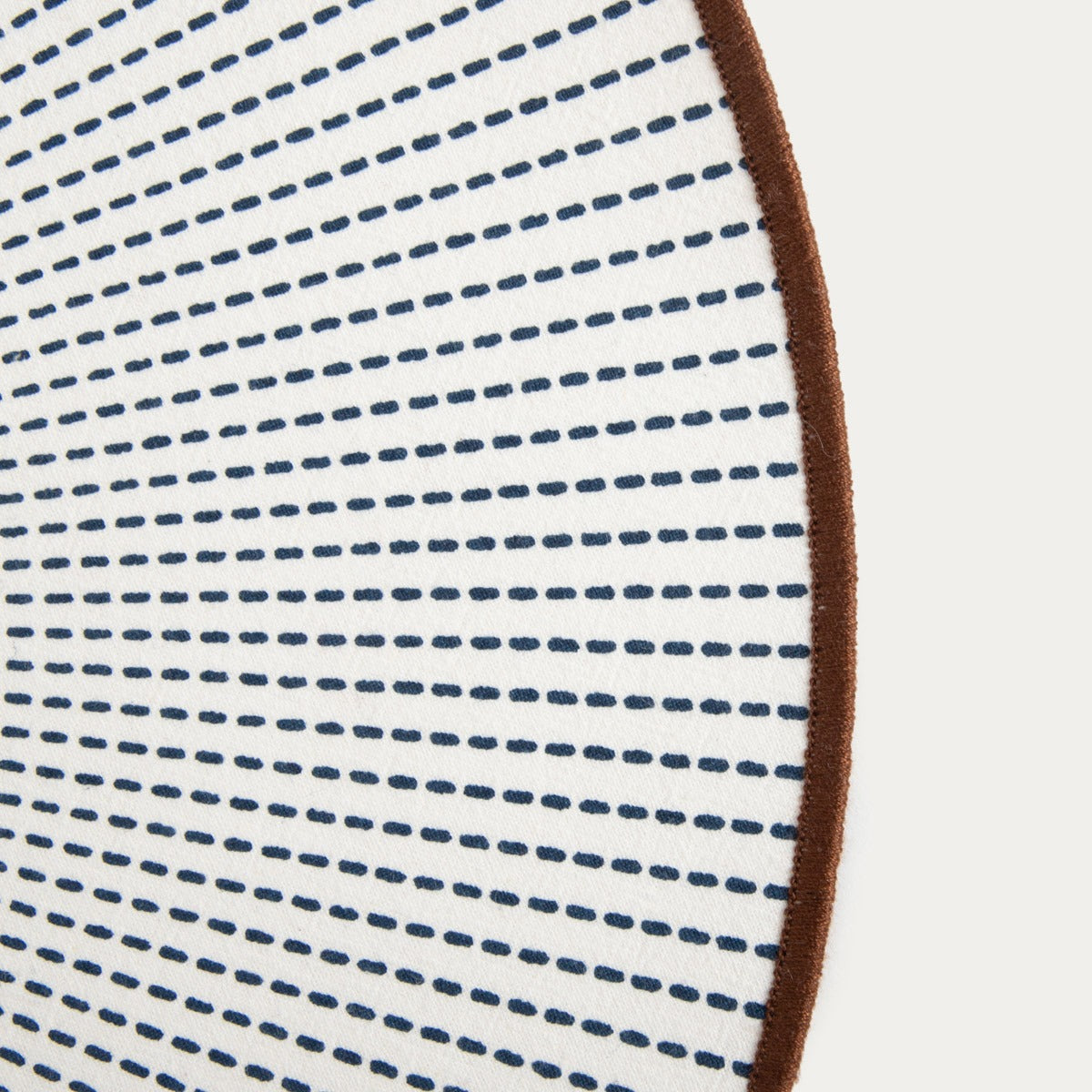 SALADO Cotton Table Mats with Black Pattern - 38cm