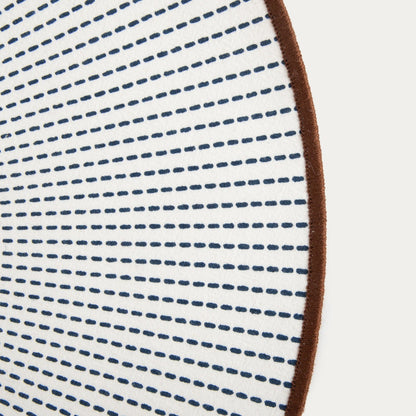 SALADO Cotton Table Mats with Black Pattern - 38cm