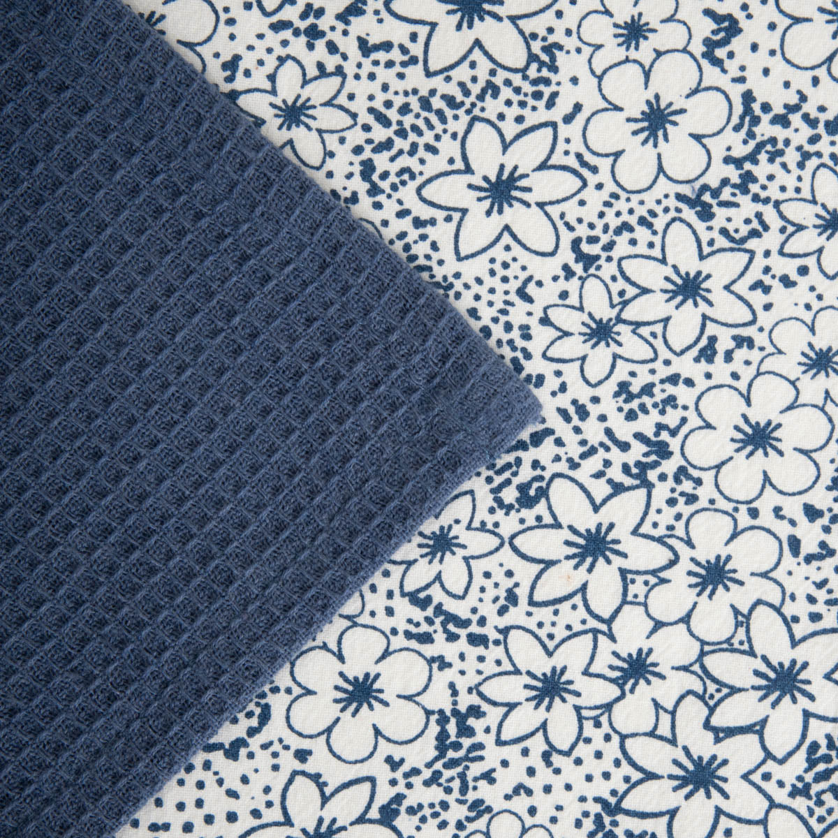 Set of 2 SALADO Cotton Floral Kitchen Towels 45x65cm