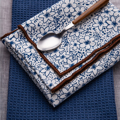 Set of 2 SALADO Cotton Floral Kitchen Towels 45x65cm