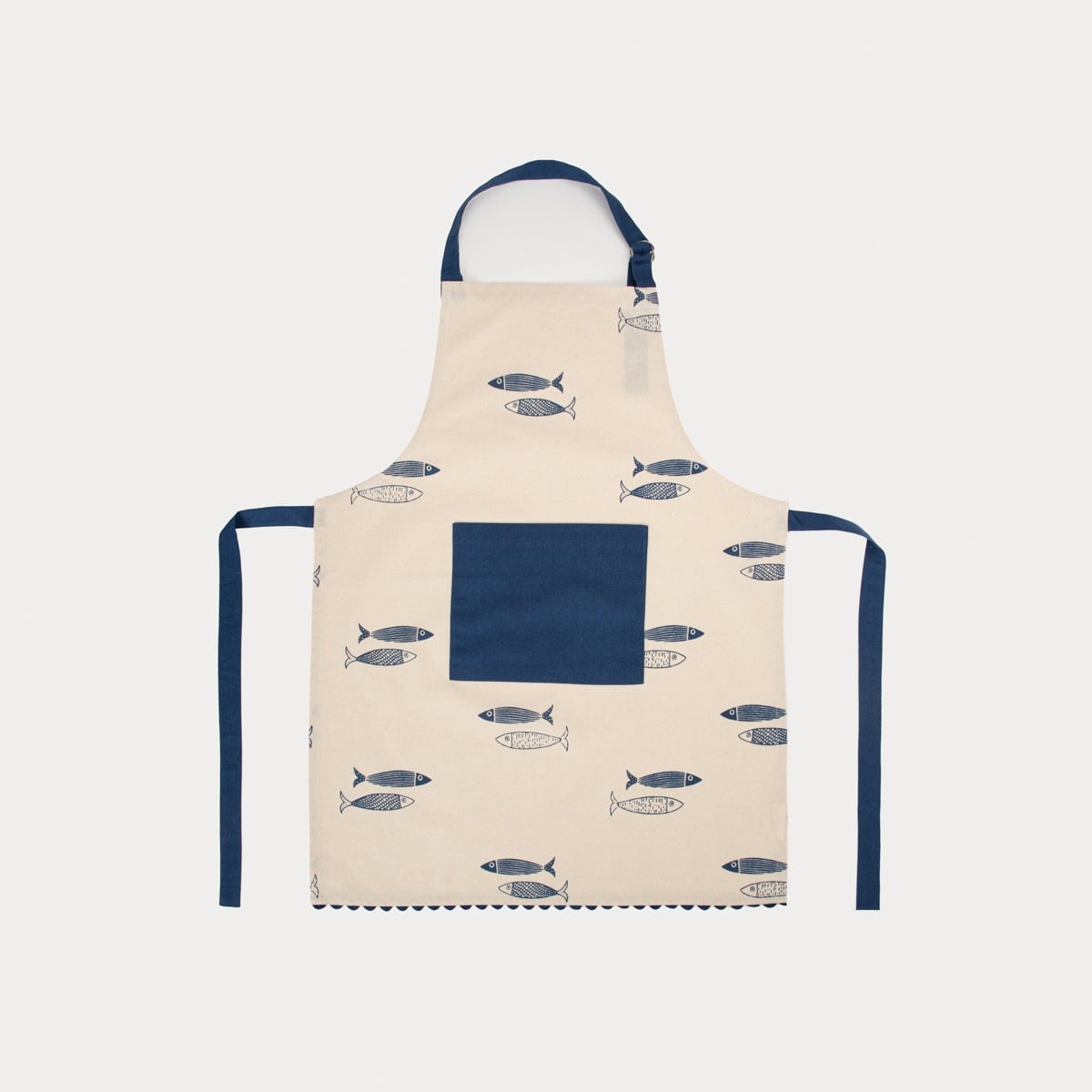 NILGI Cotton Apron with Nautical Motif 60x80cm