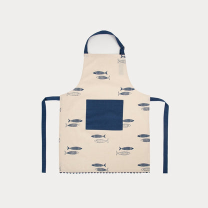 NILGI Cotton Apron with Nautical Motif 60x80cm