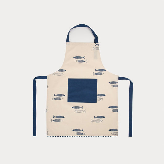 NILGI Cotton Apron with Nautical Motif 60x80cm