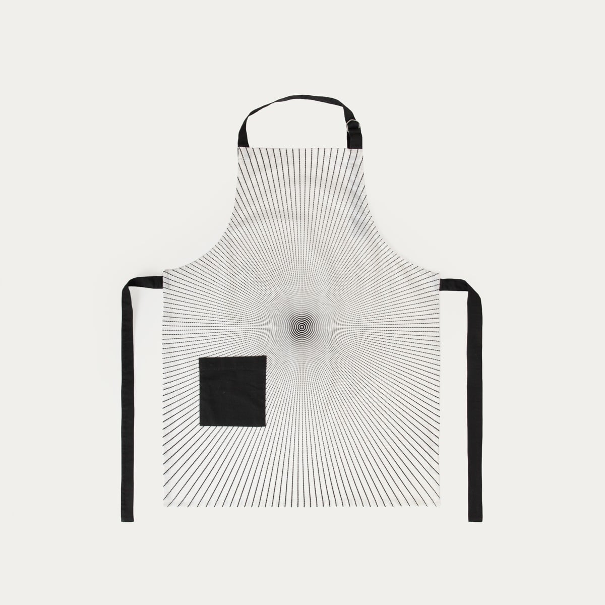 SALADO Cotton Apron with Black Pattern 60x80cm