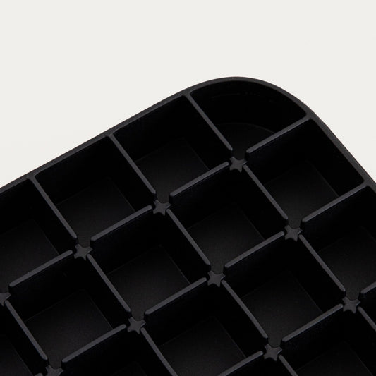 ALCOLE Ice Cube Tray with Lid - Flexible Silicone, 22x13 cm