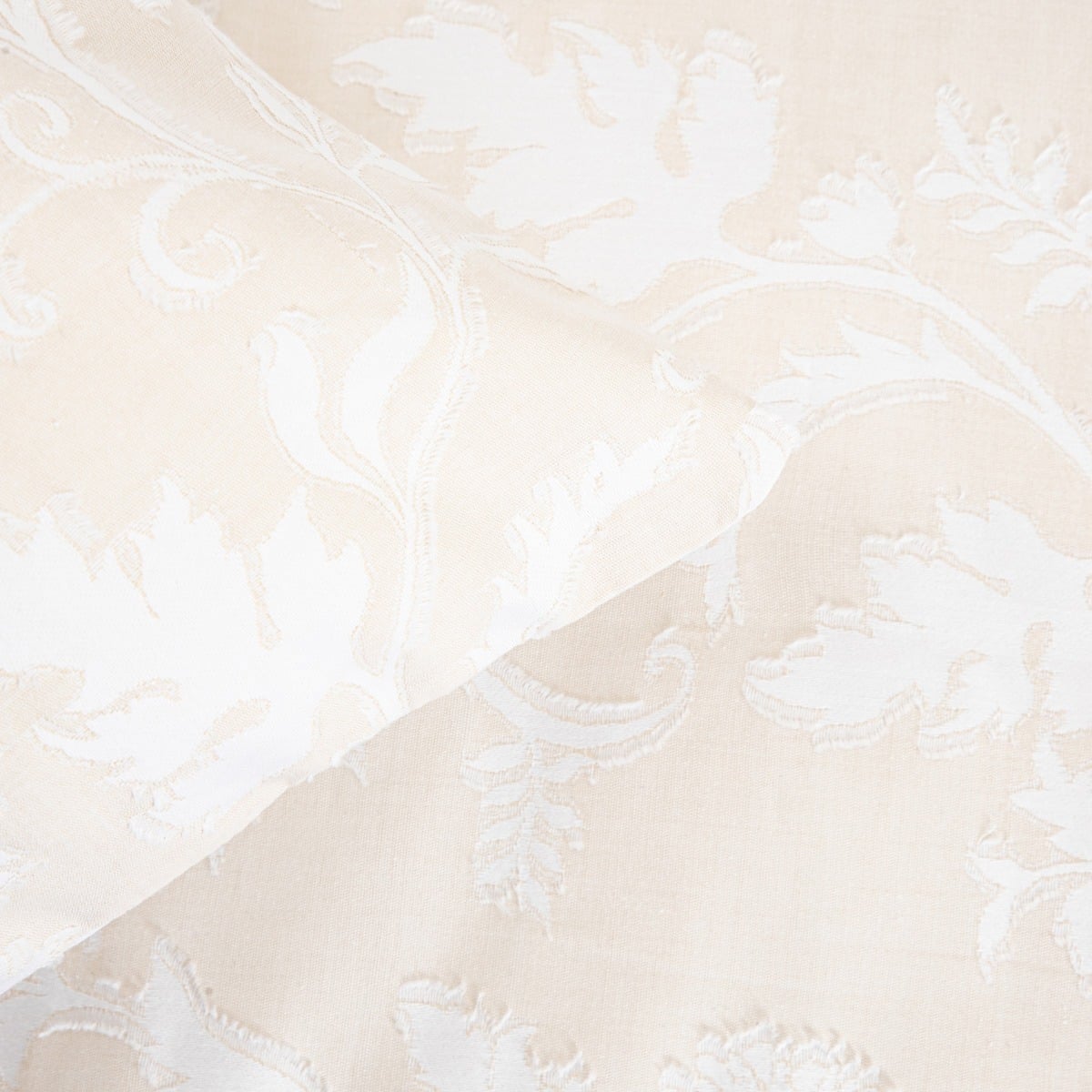 JAKAD Cotton Jacquard Beige Bedding Set 160x200 + 2 Pillowcases