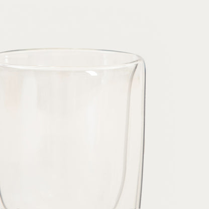PAWO Double Wall Glass Mug with Dog Figurine 0.35L