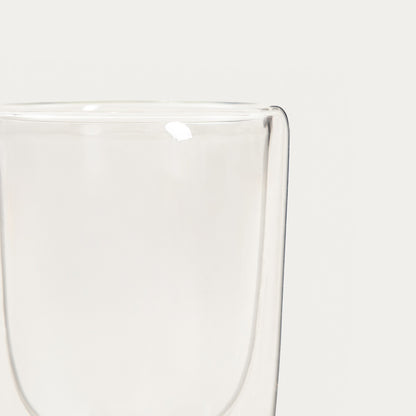 FRULA Double Wall Glass Mug with Cherry Figurine 0.35L