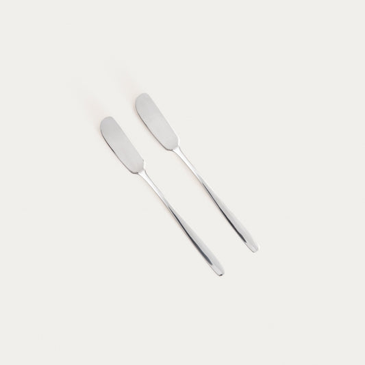 Set of 2 ABELE Silver Butter Knives 17 cm