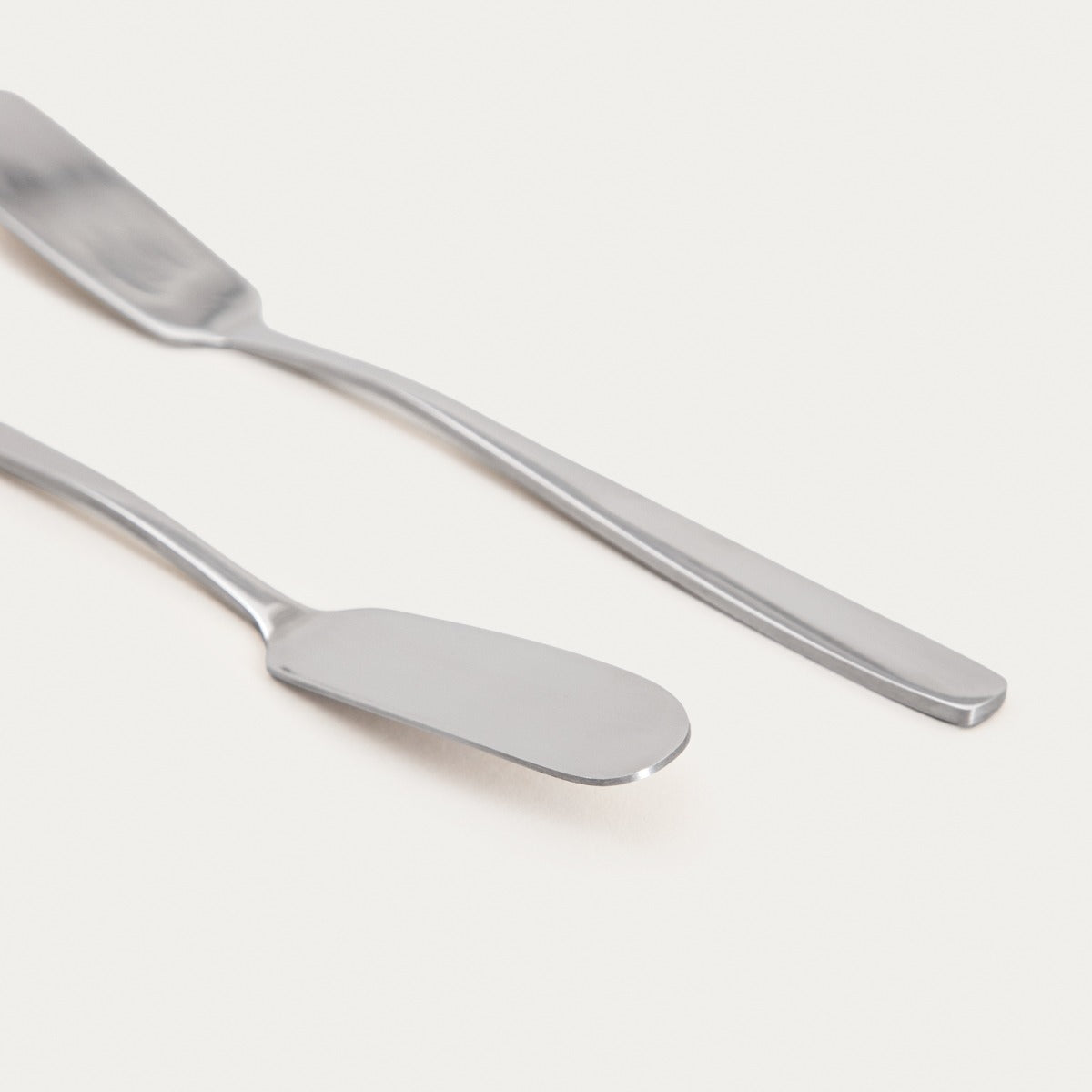 Set of butter knives Set of 2 ABELE Silver Butter Knives 17 cm