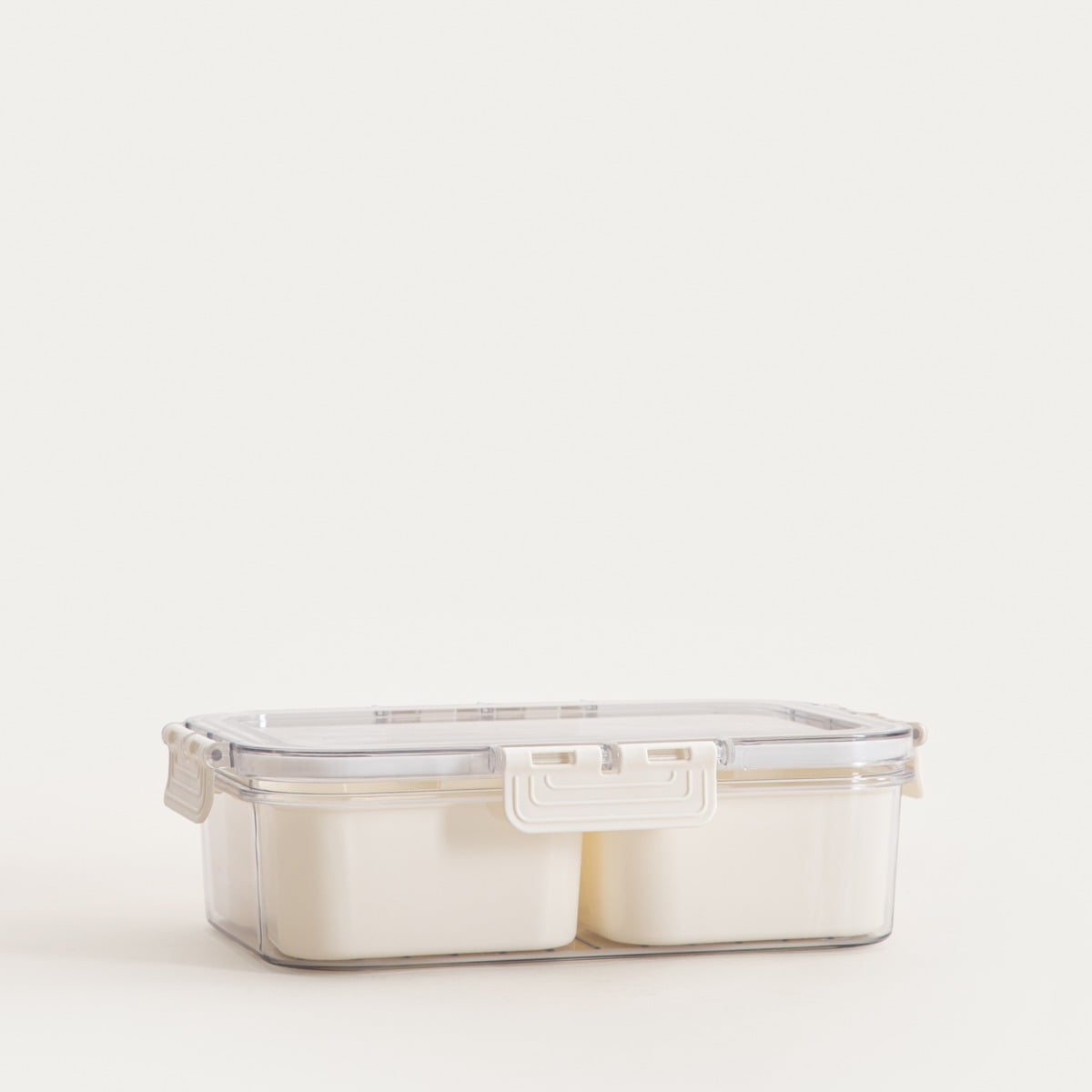 Plastic container Gaspari Rectangular Plastic Container with Two Inserts 23.5x16.5x7 cm