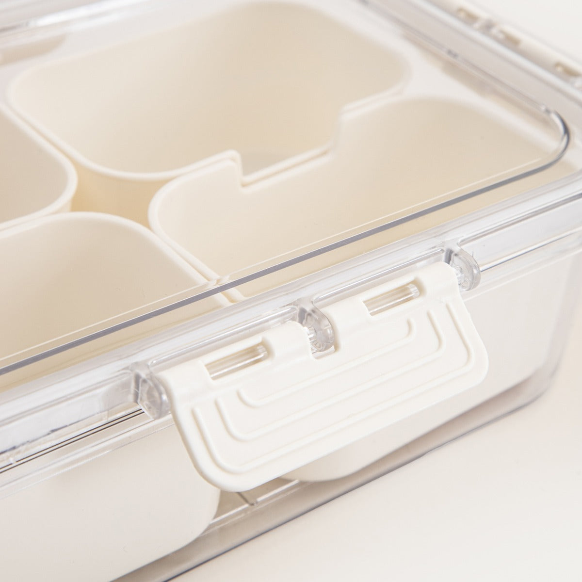 Plastic container Gaspari Rectangular Plastic Container with Two Inserts 23.5x16.5x7 cm