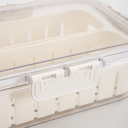 Plastic container GASPARI Rectangular Plastic Container with Removable Baskets 24x17x7cm