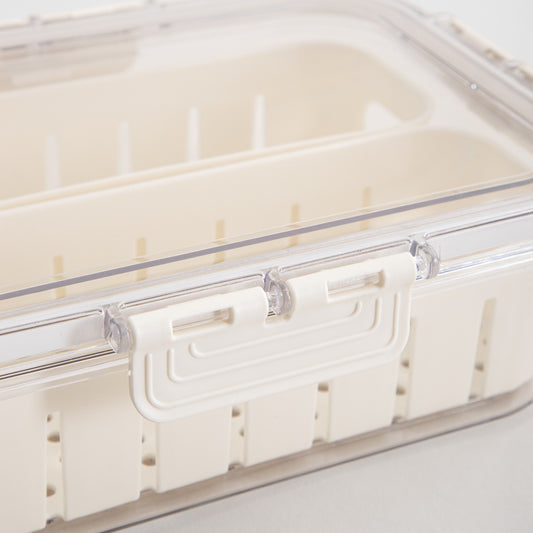 Plastic container GASPARI Rectangular Plastic Container with Removable Baskets 24x17x7cm