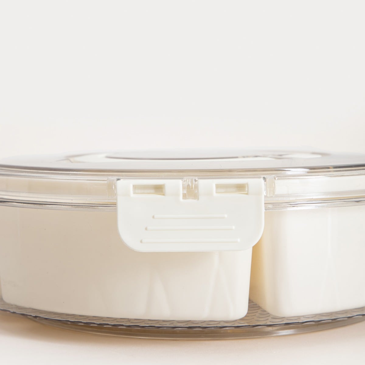 Plastic container Gaspari Round Plastic Container with 6 Inserts 27x7 cm