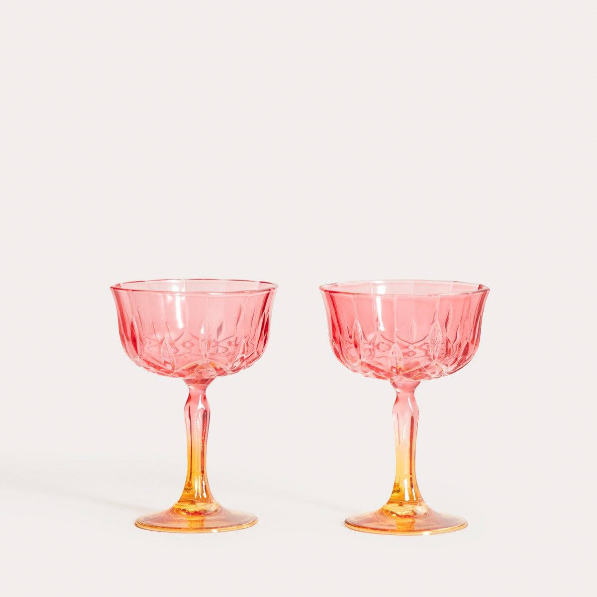 BRILLARE Glass Set Pink-Orange 0.2L
