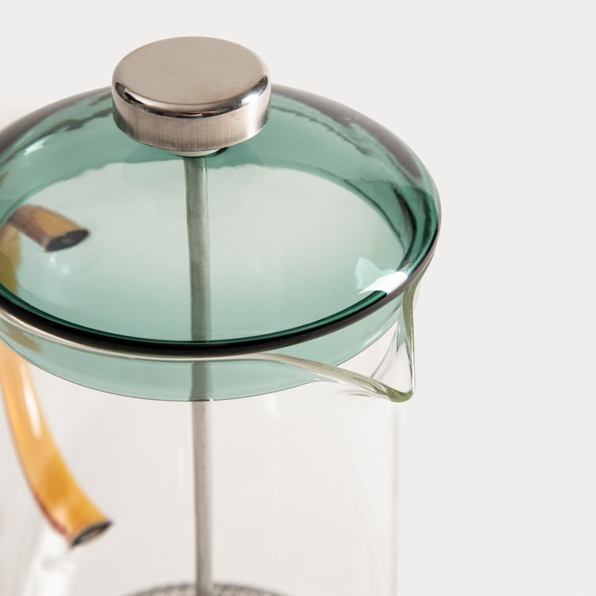 LUMO Glass Coffee Maker with Coloured Elements 1L