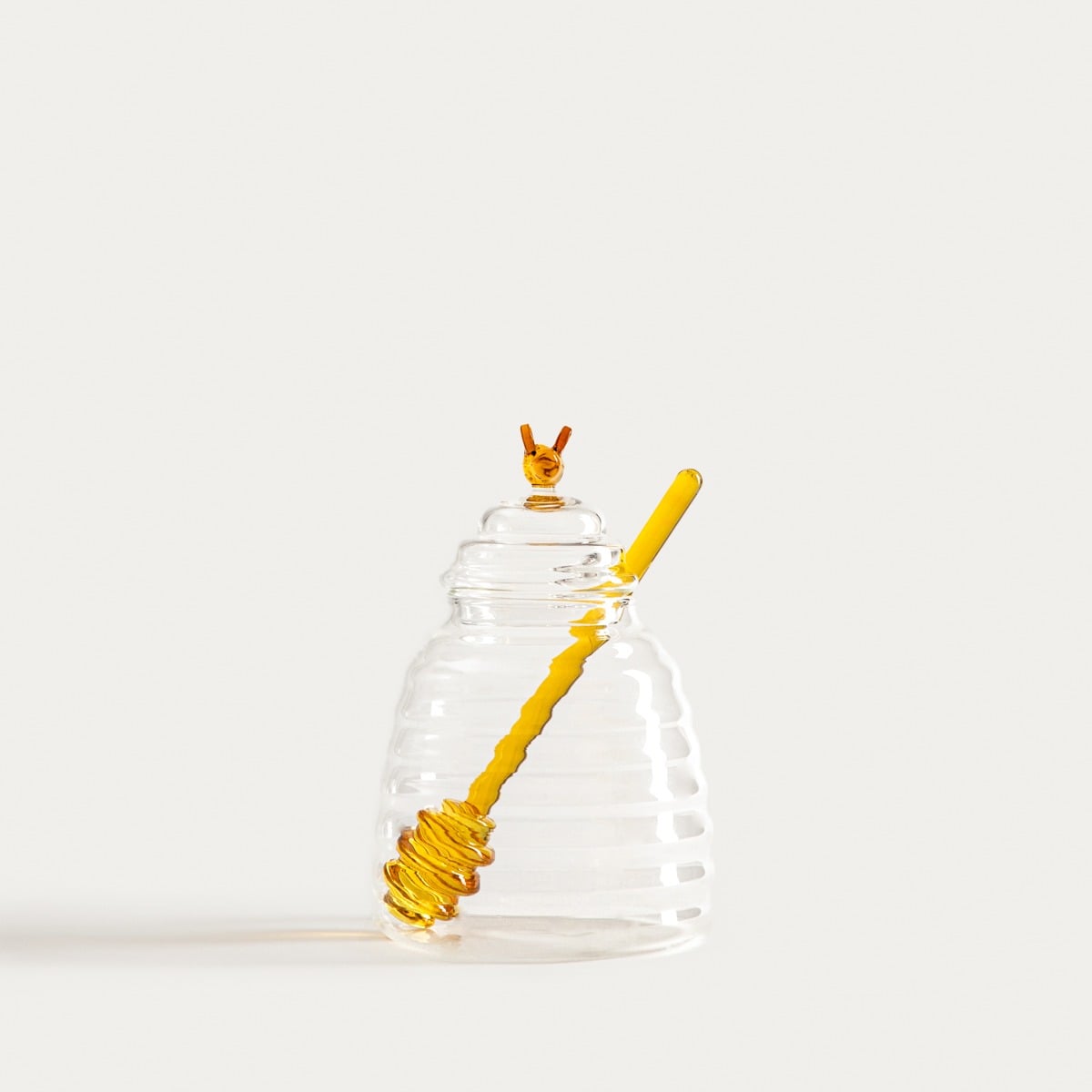 MELLA Glass Container for Honey with Glass Spoon 0.46L