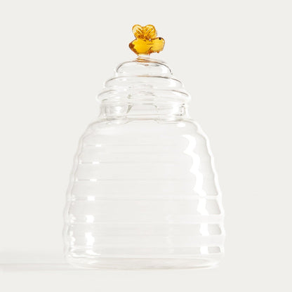 MELLA Glass Container for Honey with Glass Spoon 0.46L
