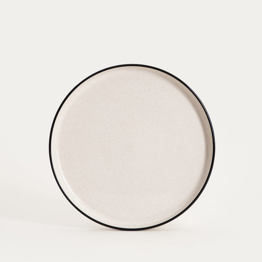 AZRA Dinner Plate with Black Rim 27.5 cm
