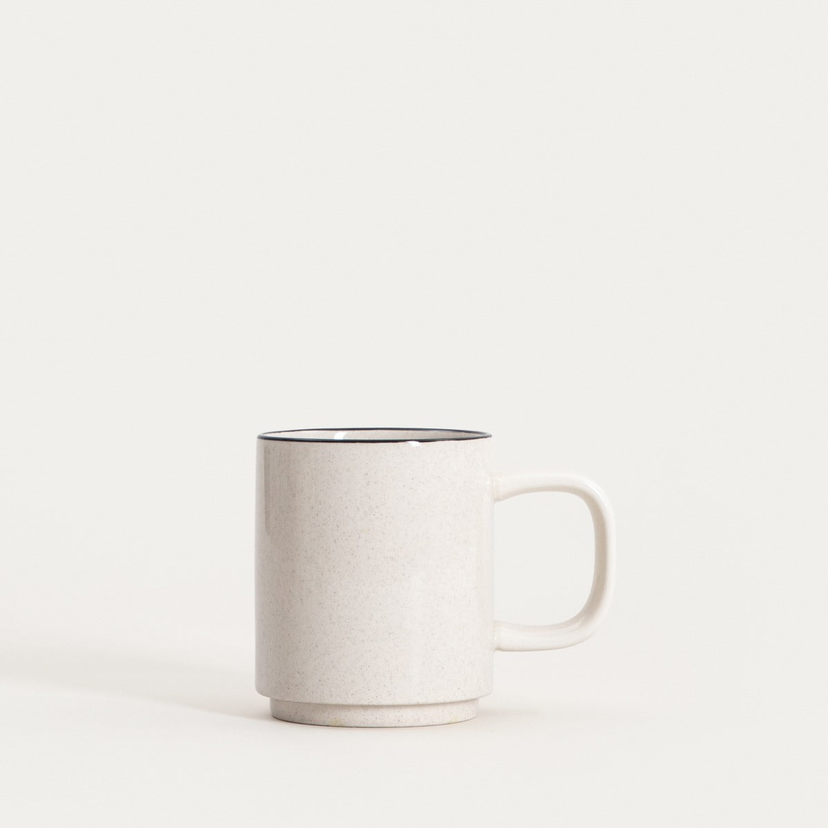 AZRA Ceramic Mug with Black Rim 0.3L