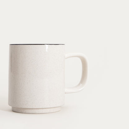 AZRA Ceramic Mug with Black Rim 0.3L