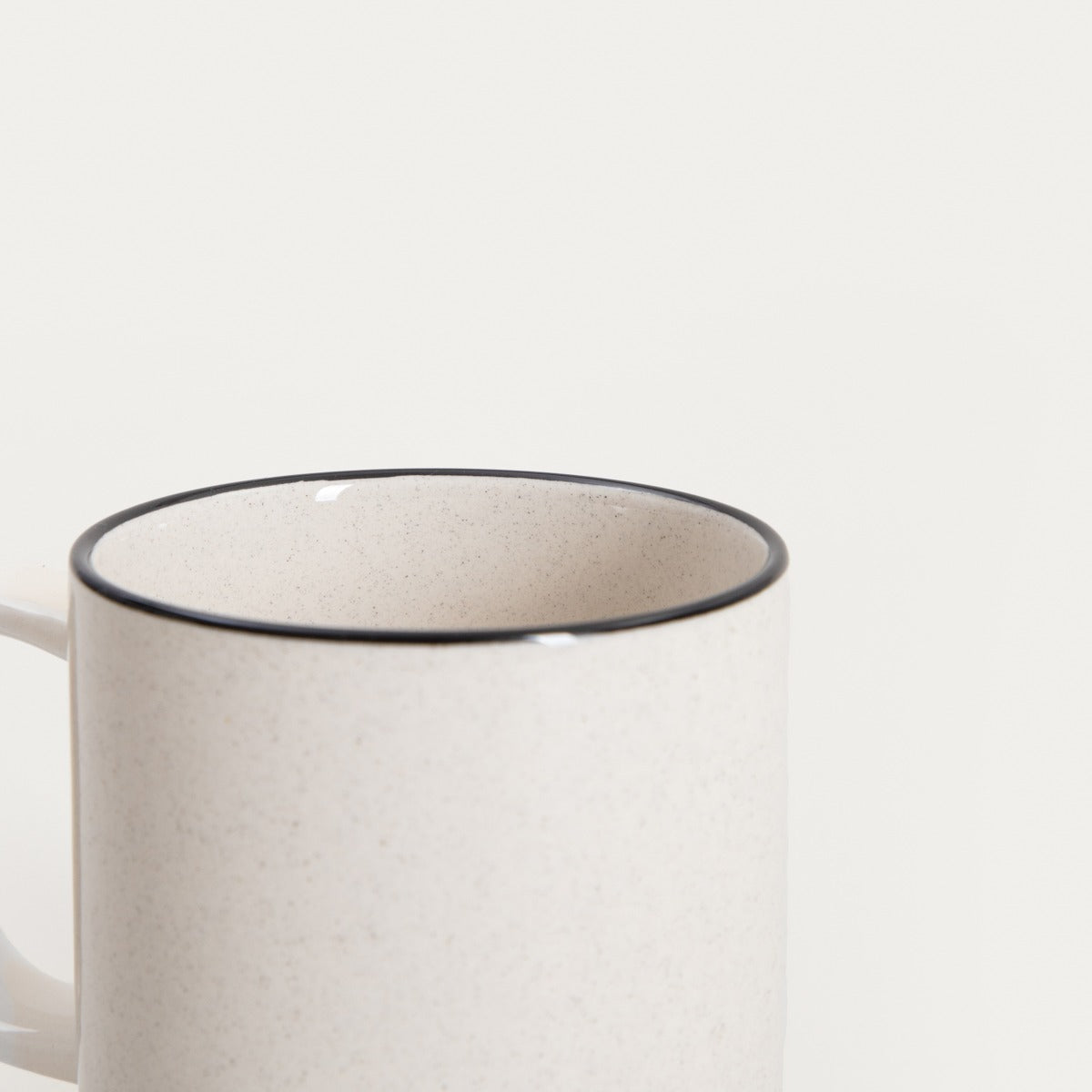 AZRA Ceramic Mug with Black Rim 0.3L