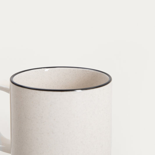 AZRA Ceramic Mug with Black Rim 0.3L