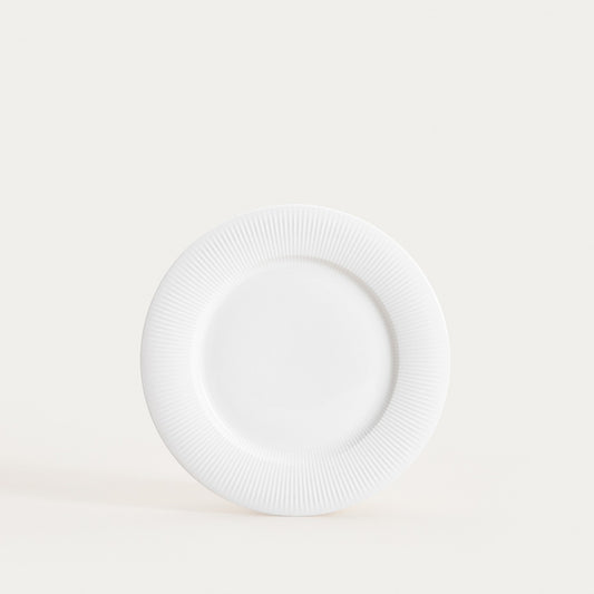 DIBBA Dessert Plate with Fluted Pattern - 20.5 cm