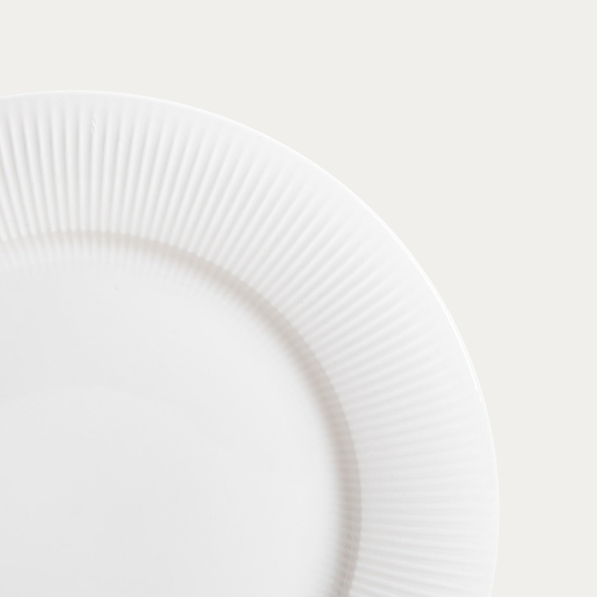 DIBBA Dessert Plate with Fluted Pattern - 20.5 cm
