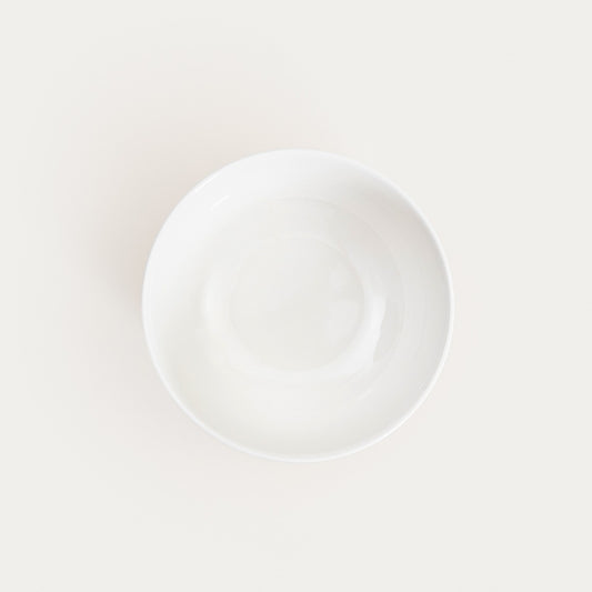 DIBBA Ceramic Bowl with Fluted Pattern - 15.5 cm