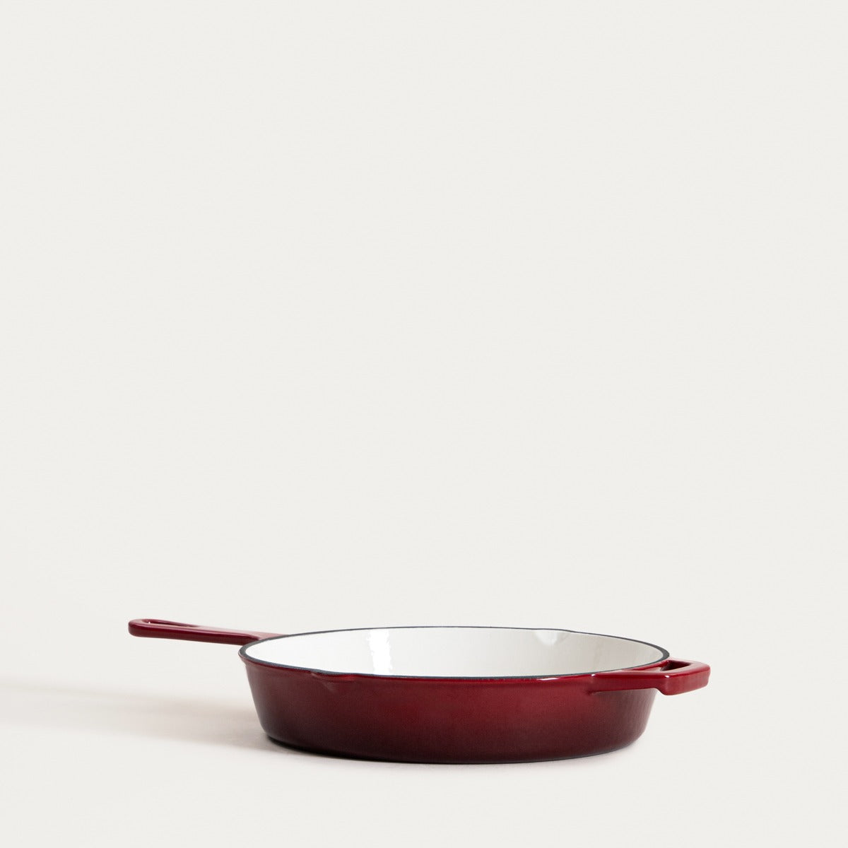 ANDREAS Cast Iron Skillet Maroon Ombre 26 cm