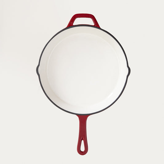 ANDREAS Cast Iron Skillet Maroon Ombre 26 cm