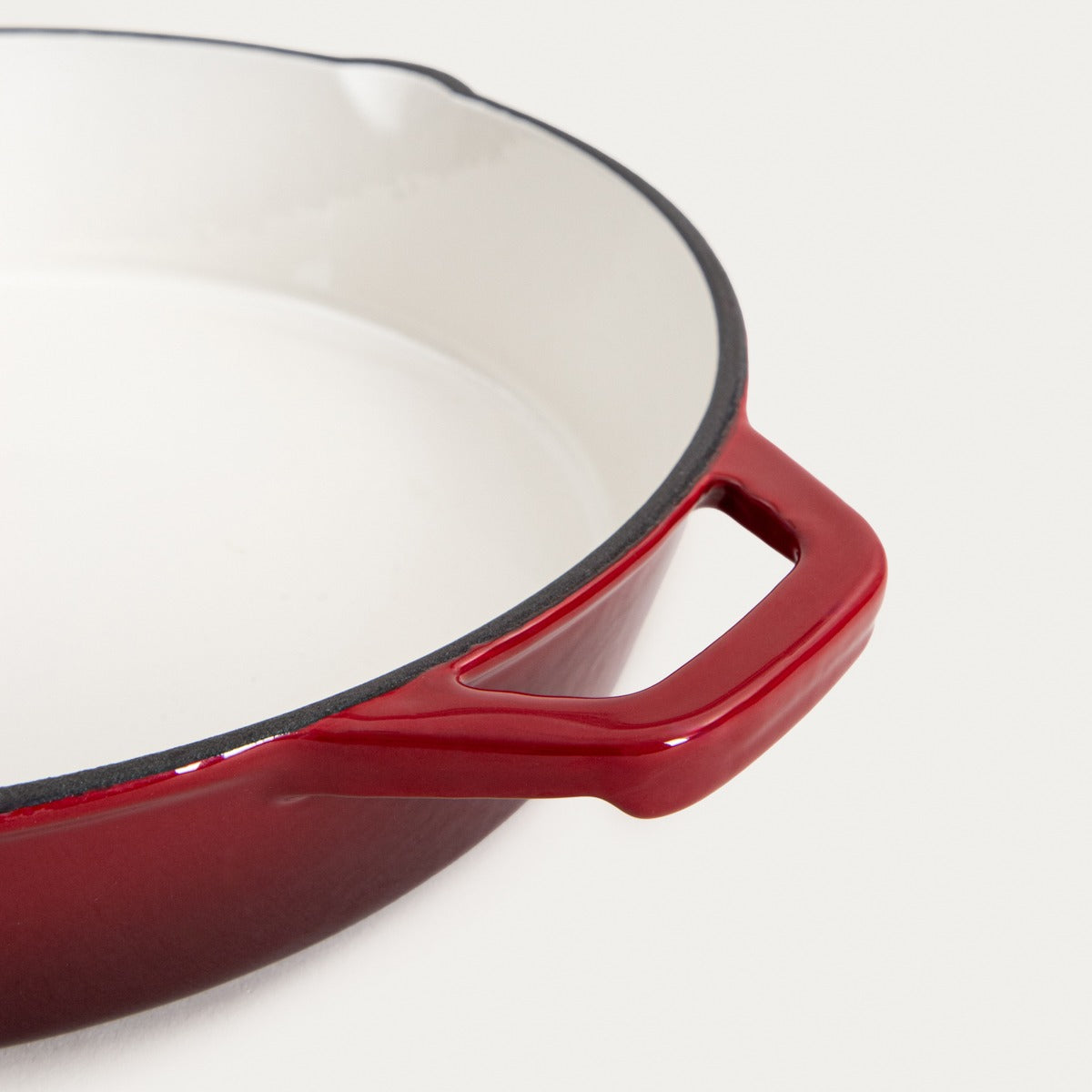 ANDREAS Cast Iron Skillet Maroon Ombre 26 cm